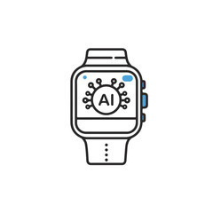 Smartwatch with AI technology.