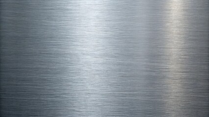 The brushed metal texture creates a modern and industrial background with subtle light reflections and a sleek, metallic finish