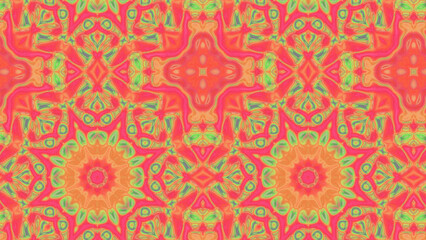 Abstract Radiant Burst with Soft Grain Texture, Symmetrical Glow Pattern in Psychedelic Style, Radiating Circular Abstract with Subtle Noise, Kaleidoscopic Starburst with Gradient Flow
