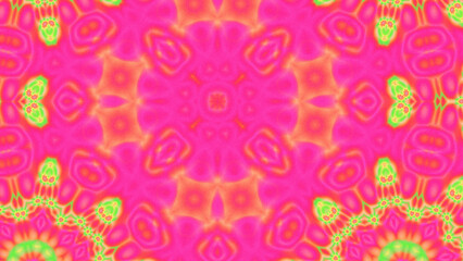Abstract Radiant Burst with Soft Grain Texture, Symmetrical Glow Pattern in Psychedelic Style, Radiating Circular Abstract with Subtle Noise, Kaleidoscopic Starburst with Gradient Flow