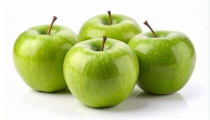 “Fresh Quartet: Green Apples in Harmony”
