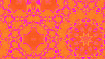 Abstract Radiant Burst with Soft Grain Texture, Symmetrical Glow Pattern in Psychedelic Style, Radiating Circular Abstract with Subtle Noise, Kaleidoscopic Starburst with Gradient Flow