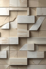 Wooden floor tile texture with geometric pattern in light gray background