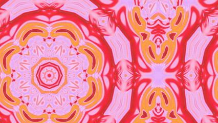 Abstract Radiant Burst with Soft Grain Texture, Symmetrical Glow Pattern in Psychedelic Style, Radiating Circular Abstract with Subtle Noise, Kaleidoscopic Starburst with Gradient Flow