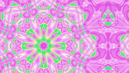 Abstract Radiant Burst with Soft Grain Texture, Symmetrical Glow Pattern in Psychedelic Style, Radiating Circular Abstract with Subtle Noise, Kaleidoscopic Starburst with Gradient Flow