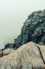 Rocky cliffs of Acadia National Park, Maine