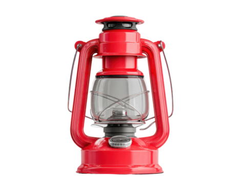 Camping light usage outdoor adventure photography nature close-up. Isolated on transparent background, png.