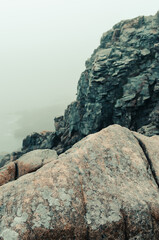 Rocky cliffs of Acadia National Park, Maine