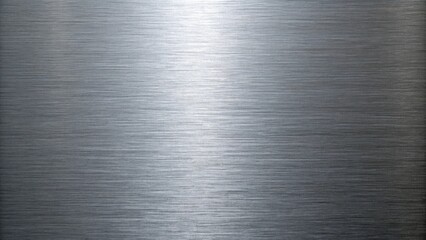 The surface of the brushed metal texture reflects light, creating a modern and industrial background with a sleek appearance