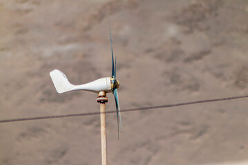 wind turbine in the wind