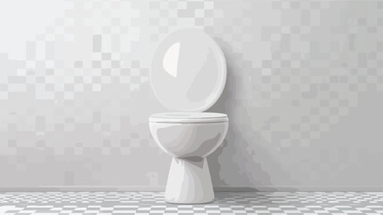 White Toilet Bowl Isolated Collage Element