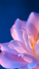 Close up pink rose flower petals soft lighting floral photography nature beauty bloom