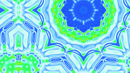 Abstract Radiant Burst with Soft Grain Texture, Symmetrical Glow Pattern in Psychedelic Style, Radiating Circular Abstract with Subtle Noise, Kaleidoscopic Starburst with Gradient Flow
