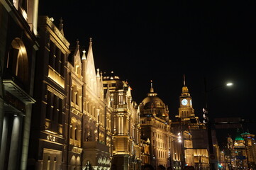 Fototapeta premium Lights of the Bund in Shanghai