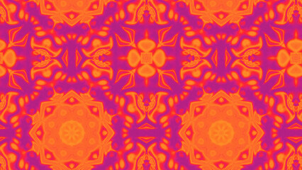 Abstract Radiant Burst with Soft Grain Texture, Symmetrical Glow Pattern in Psychedelic Style, Radiating Circular Abstract with Subtle Noise, Kaleidoscopic Starburst with Gradient Flow
