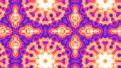 Abstract Radiant Burst with Soft Grain Texture, Symmetrical Glow Pattern in Psychedelic Style, Radiating Circular Abstract with Subtle Noise, Kaleidoscopic Starburst with Gradient Flow