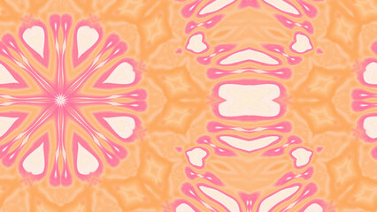 Abstract Radiant Burst with Soft Grain Texture, Symmetrical Glow Pattern in Psychedelic Style, Radiating Circular Abstract with Subtle Noise, Kaleidoscopic Starburst with Gradient Flow