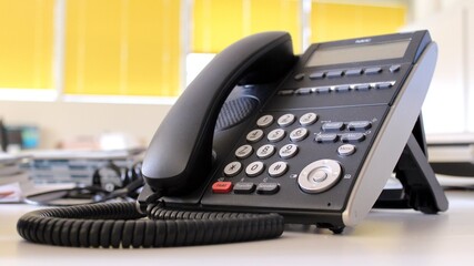 telephone on the table