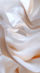 Smooth curves in mocha mousse tones flowing like waves with soft light and organic texture Generative AI