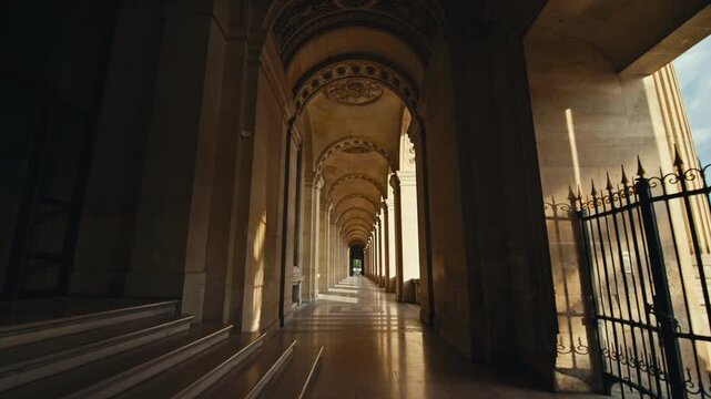 Stunning view of the artistic architecture and old city streets of Paris with famous museums and cultural landmarks of the capital of France in Europe