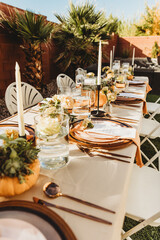 wedding table setting