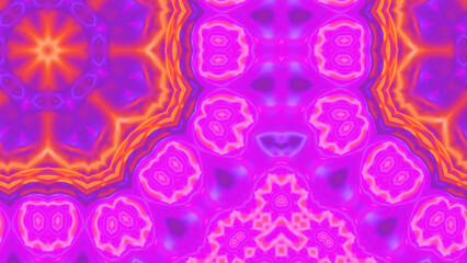 Abstract Radiant Burst with Soft Grain Texture, Symmetrical Glow Pattern in Psychedelic Style, Radiating Circular Abstract with Subtle Noise, Kaleidoscopic Starburst with Gradient Flow