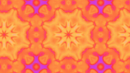 Abstract Radiant Burst with Soft Grain Texture, Symmetrical Glow Pattern in Psychedelic Style, Radiating Circular Abstract with Subtle Noise, Kaleidoscopic Starburst with Gradient Flow