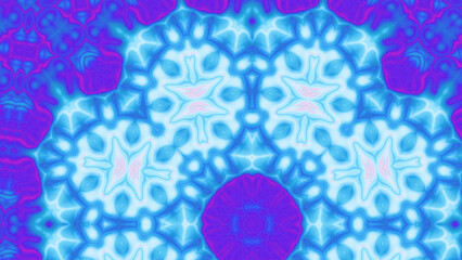 Abstract Radiant Burst with Soft Grain Texture, Symmetrical Glow Pattern in Psychedelic Style, Radiating Circular Abstract with Subtle Noise, Kaleidoscopic Starburst with Gradient Flow