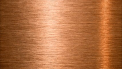 The closeup of a brushed copper sheet reveals a rich texture and warm, inviting tones, perfect for backgrounds