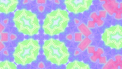 Abstract Radiant Burst with Soft Grain Texture, Symmetrical Glow Pattern in Psychedelic Style, Radiating Circular Abstract with Subtle Noise, Kaleidoscopic Starburst with Gradient Flow