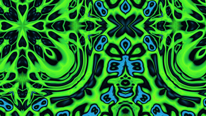 Abstract Radiant Burst with Soft Grain Texture, Symmetrical Glow Pattern in Psychedelic Style, Radiating Circular Abstract with Subtle Noise, Kaleidoscopic Starburst with Gradient Flow