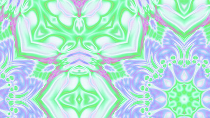 Abstract Radiant Burst with Soft Grain Texture, Symmetrical Glow Pattern in Psychedelic Style, Radiating Circular Abstract with Subtle Noise, Kaleidoscopic Starburst with Gradient Flow