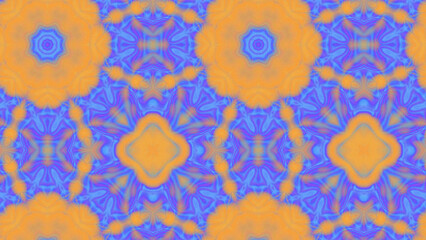 Abstract Radiant Burst with Soft Grain Texture, Symmetrical Glow Pattern in Psychedelic Style, Radiating Circular Abstract with Subtle Noise, Kaleidoscopic Starburst with Gradient Flow