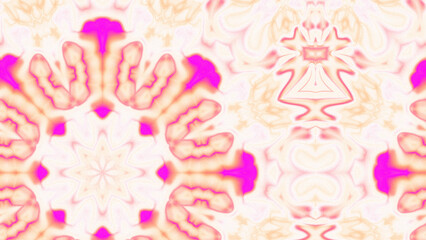 Abstract Radiant Burst with Soft Grain Texture, Symmetrical Glow Pattern in Psychedelic Style, Radiating Circular Abstract with Subtle Noise, Kaleidoscopic Starburst with Gradient Flow