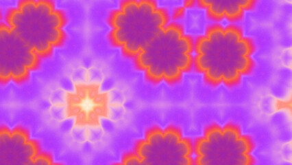 Abstract Radiant Burst with Soft Grain Texture, Symmetrical Glow Pattern in Psychedelic Style, Radiating Circular Abstract with Subtle Noise, Kaleidoscopic Starburst with Gradient Flow