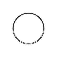 Geometric circle outlines frame centered blank backdrop design minimal simplicity