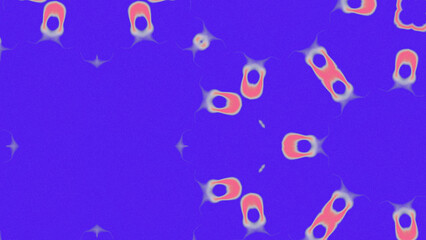 Abstract Radiant Burst with Soft Grain Texture, Symmetrical Glow Pattern in Psychedelic Style, Radiating Circular Abstract with Subtle Noise, Kaleidoscopic Starburst with Gradient Flow