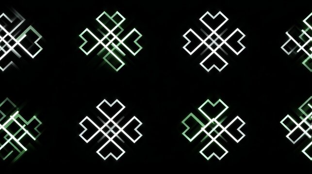 Abstract Geometric Green White Line Art Pattern Design Modern Minimalist Style Elegant Background Texture Digital Seamless Wallpaper Illustration Graphic Resource for    