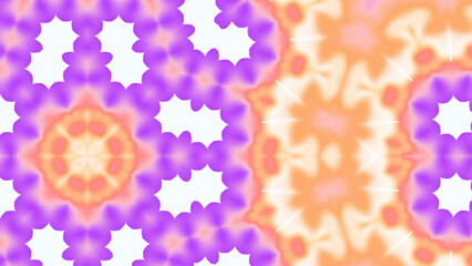 Abstract Radiant Burst with Soft Grain Texture, Symmetrical Glow Pattern in Psychedelic Style, Radiating Circular Abstract with Subtle Noise, Kaleidoscopic Starburst with Gradient Flow