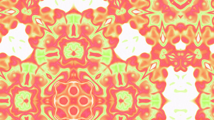 Abstract Radiant Burst with Soft Grain Texture, Symmetrical Glow Pattern in Psychedelic Style, Radiating Circular Abstract with Subtle Noise, Kaleidoscopic Starburst with Gradient Flow