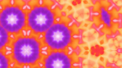 Abstract Radiant Burst with Soft Grain Texture, Symmetrical Glow Pattern in Psychedelic Style, Radiating Circular Abstract with Subtle Noise, Kaleidoscopic Starburst with Gradient Flow