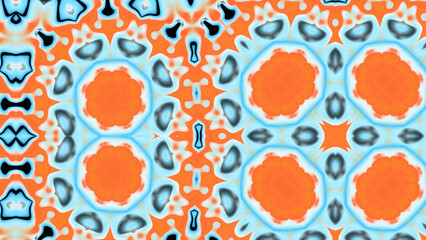 Abstract Radiant Burst with Soft Grain Texture, Symmetrical Glow Pattern in Psychedelic Style, Radiating Circular Abstract with Subtle Noise, Kaleidoscopic Starburst with Gradient Flow