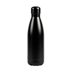 Sleek black reusable water bottle stands out, perfect for hydration and eco-friendly lifestyle choices, promoting sustainability.