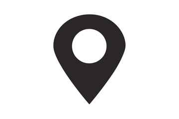 Navigation map pin symbol for web and travel