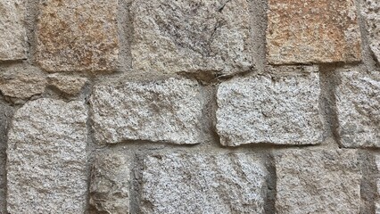 Natural stone surface texture for design or architecture projects. Horizontal banner. Copy space- Stone background. National Builder Day