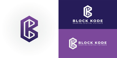 This modern geometric BK initial logo is designed within a hexagon shape, making it perfect for software development, IT, and technology businesses. It's clean, versatile, and exudes professionalism.