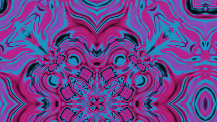 Abstract Radiant Burst with Soft Grain Texture, Symmetrical Glow Pattern in Psychedelic Style, Radiating Circular Abstract with Subtle Noise, Kaleidoscopic Starburst with Gradient Flow