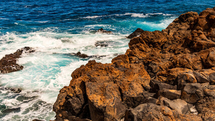 Costa en la Isla de La Palma, Islas Canarias.