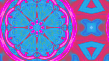 Abstract Radiant Burst with Soft Grain Texture, Symmetrical Glow Pattern in Psychedelic Style, Radiating Circular Abstract with Subtle Noise, Kaleidoscopic Starburst with Gradient Flow