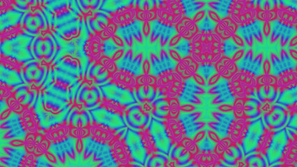 Abstract Radiant Burst with Soft Grain Texture, Symmetrical Glow Pattern in Psychedelic Style, Radiating Circular Abstract with Subtle Noise, Kaleidoscopic Starburst with Gradient Flow
